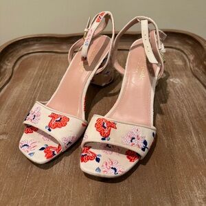 Kate Spade Delphine Floral Embroidered Women's Sandals - Creamy Dotty Floral 8B